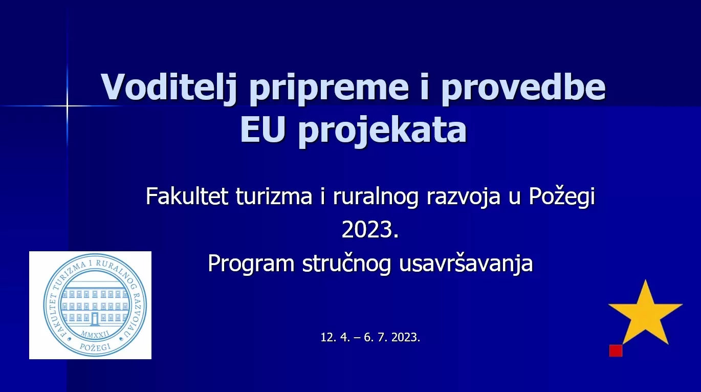 Voditelj pripreme i provedbe EU projekata – završetak edukacije