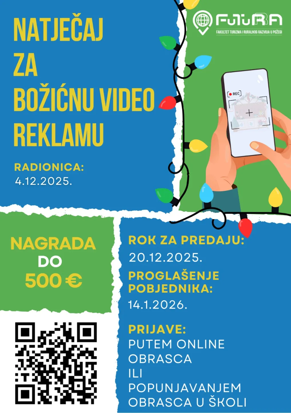 Prijavi se na natječaj za božićnu video reklamu!