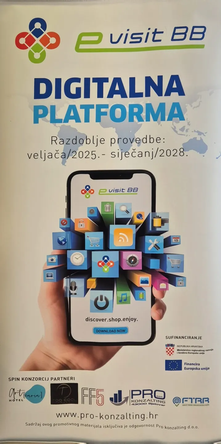 Predstavljanje partnerskog projekta Digitalna platforma „eVisitBB“ u Bjelovaru