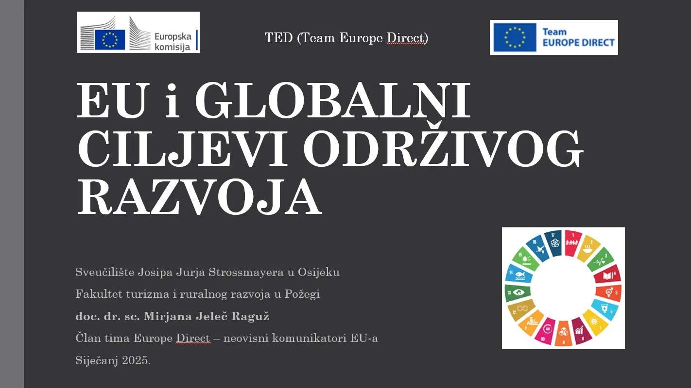 Gostujuće predavanje o EU i ciljevima održivog razvoja u Gimnaziji Požega