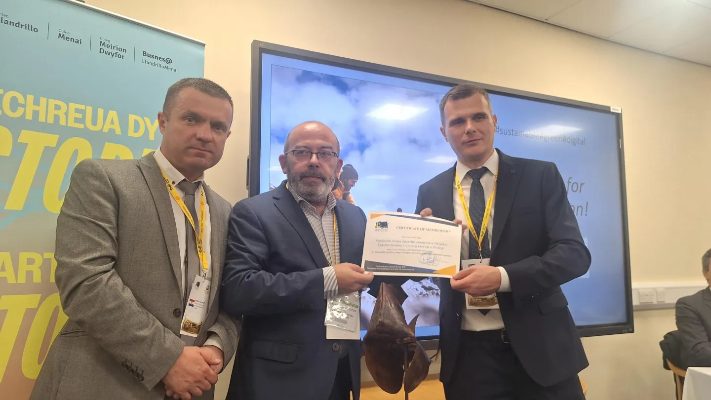 Fakultet turizma i ruralnog razvoja u Požegi primio certifikat međunarodnog članstva u EURHODIP-u