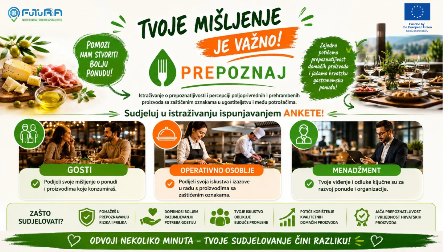 Vaše mišljenje može oblikovati budućnost hrvatske gastronomije!
